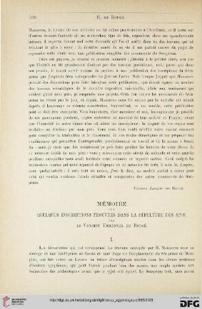 4: Mémoire sur quelques inscriptions trouvées dans la sépulture des apis, [1]