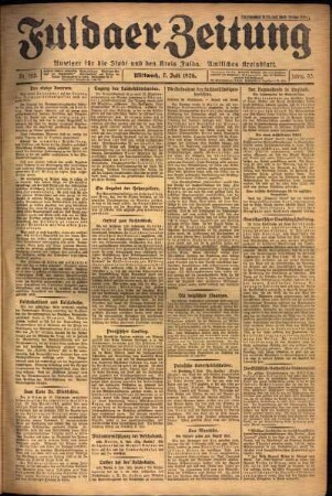 Ausgabe vom Mittwoch, den 07. Juli 1926.