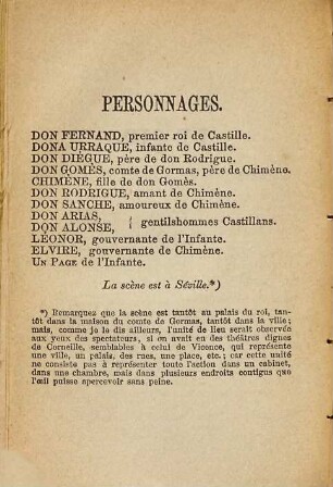 Le Cid : Tragédie en cinq actes et en vers