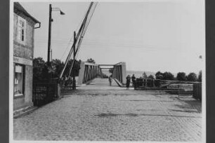 Bau einer Weserbrücke in Höxter