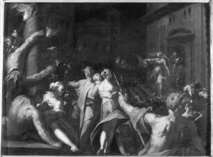 Judith zeigt das Haupt des Holofernes