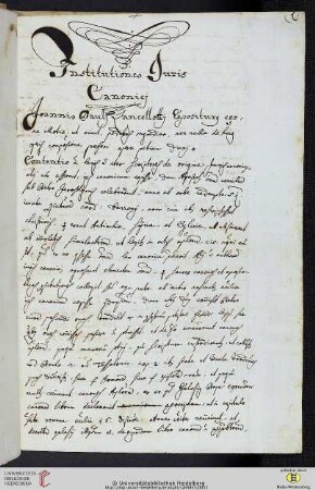 Institutiones iuris canonici. Romæ Anno 1684.
