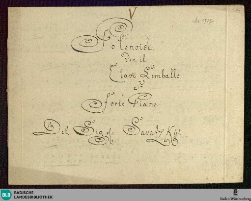 5 Polonaises - Don Mus.Ms. 1727 : cemb