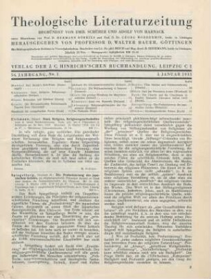 1 [Rezension] Eichmann, Eduard, Staat, Religion, Religionsgesellschaften nach der neuen Reichsverfassung