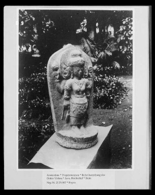Reliefdarstellung des Gottes Vishnu