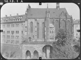 Altenburg. Stifts- und Schloßkirche St. Georg (1439-1441, Erweiterung 1463-1465). Ansicht von Süden