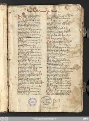Incipit Registrum Sermonum Libri Discipuli
