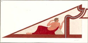 Ziebland, Georg Friedrich; Rom (Italien); Grabmäler, unbekante Tumuli, Wandmalereien u.a. - Wandmalerei (Detail)