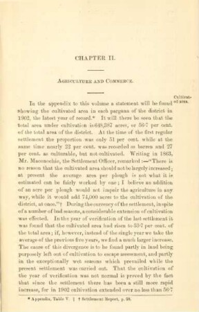 Chapter II. Agriculture and commerce