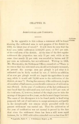 Chapter II. Agriculture and commerce