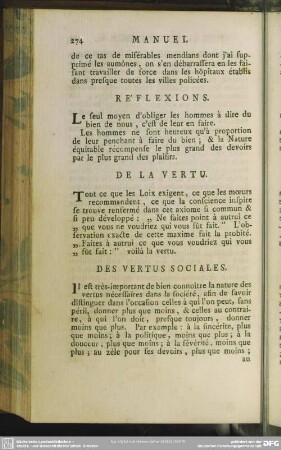 Des Vertus Sociales