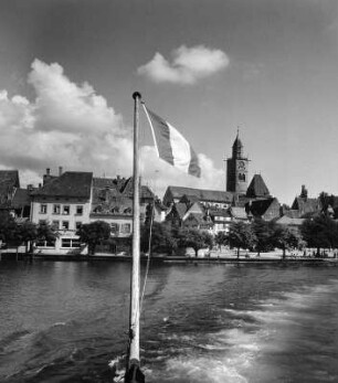 Überlingen. Stadtansicht vom Bodensee aus