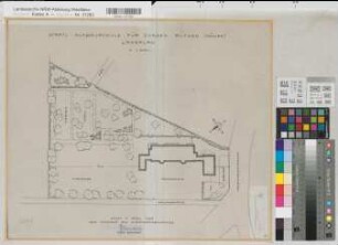 Rüthen (Rüthen) Staatliche Aufbauschule Lageplan 1955 1 : 500 44 x 53 Zeichnung Staatshochbauamt Soest
