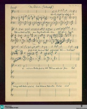 Der Gärtner. Fragments - Mus. Hs. 1411,8 : V, pf; g; RebF CF 105