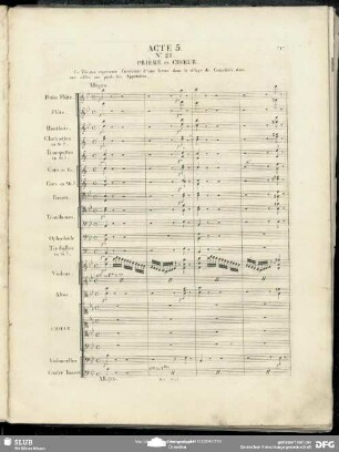 No. 21 Prière en Chœur: "Le ciel pardonne / Sieh hier die Deinen"