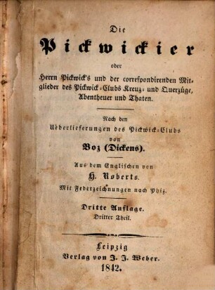 Boz sämmtliche Werke, 3