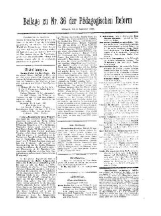 Netzzeichnen : (Fortsetzung aus dem Hauptblatt) ; Beilage zu Nr. 36 der Pädagogischen Reform