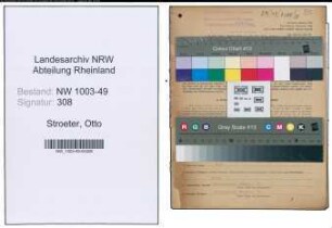 Entnazifizierung Otto Stroeter , geb. 25.10.1887 (Kaufmann)