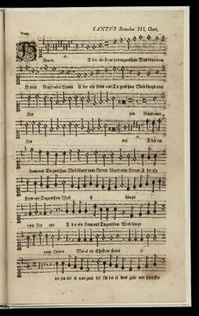 Cantus Secundus III. Chori.