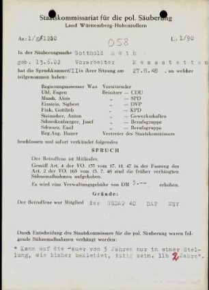 Roth, Gotthold