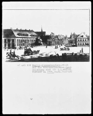 Alexanderplatz, Blick auf die Königskolonnaden