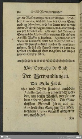 Das Dreyzehende Buch Der Verwandlugen