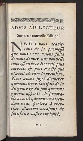 Advis au lecteur