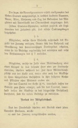 Verlust der Mitgliedschaft