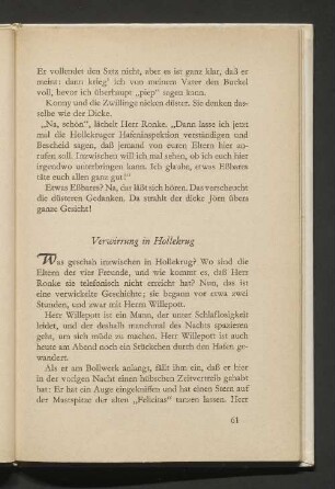 Verwirrung in Hollekrug