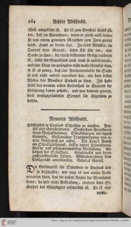 Neunter Abschnitt