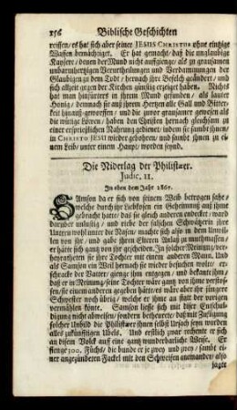 Die Niderlag der Philistaeer. Judic. 11.