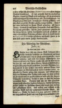 Die Niderlag der Philistaeer. Judic. 11.