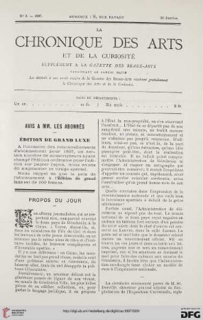 Nr. 3 (16 Janvier)