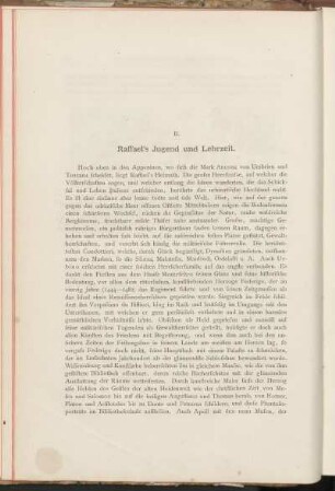II. Raffael's Jugend und Lehrzeit.