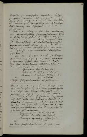Ernennung des Professors Redepennig und des Hofrath Wöhler zu Mitgliedern der Universitätsgerichtsdeputation.