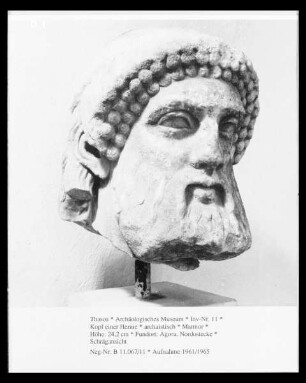 Kopf einer archaistischen Herme