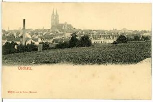 Oschatz. Blick auf Stadt und St. Aegidien