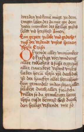 Gebet zum Lob der Auferstehung Jesu Christi