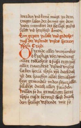 Gebet zum Lob der Auferstehung Jesu Christi