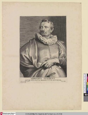 Adrianus Stalbent [Porträt des Malers Adriaan Stalbent; Adriaen van Stalbemt; Portret Adriaan van Stalbent]