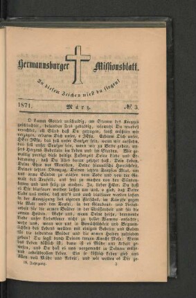 No. 3. März. 1871.