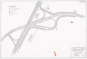 Planfreie Straßenkreuzung im Havelland Schinkelwettbewerb 1994: Lageplan 1:1000
