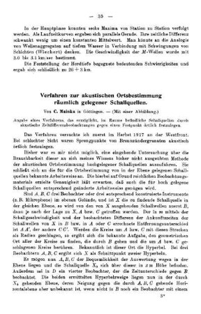 Verfahren zur akustischen Ortsbestimmung räumlich gelegener Schallquellen