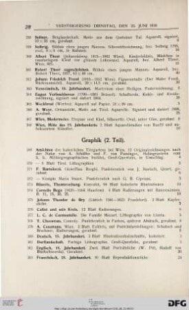 Graphik II. Teil (Nr. 369-441)