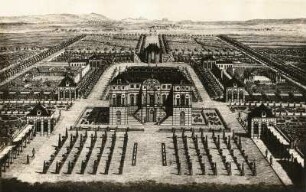 Der Große Garten 1719 : Der Große Garten 1719. Stich aus: "Der Sammler", um 1830