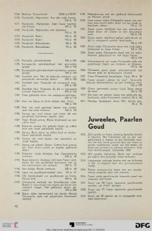 Juweelen, Paarlen, Goud (Nr. 1212-1230)