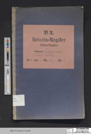 Heiratsregister Güldendorf 1924