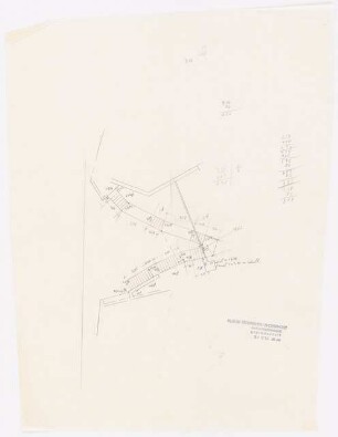Haus und Garten H. Bense, Stuttgart: Technischer Plan