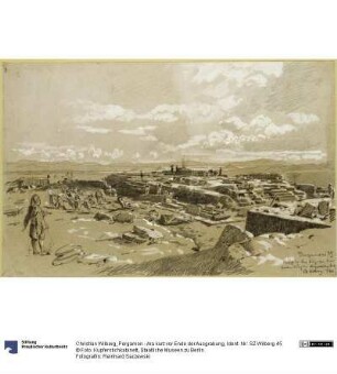Pergamon - Ara kurz vor Ende der Ausgrabung