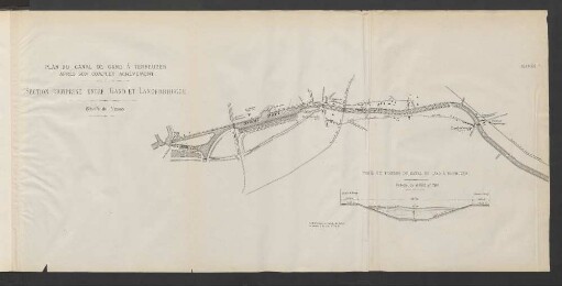 Planche I Plan du Canal de Gand á Terneuzen après son complet Achèvement.